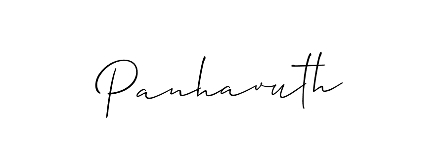 How to make Panhavuth name signature. Use Allison_Script style for creating short signs online. This is the latest handwritten sign. Panhavuth signature style 2 images and pictures png