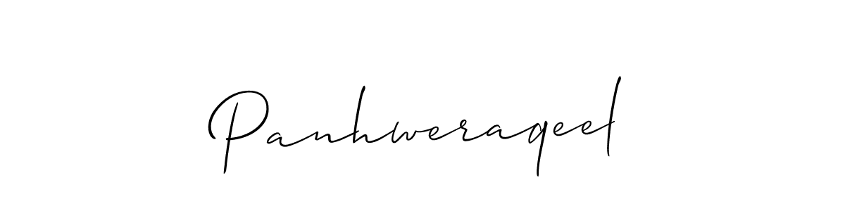 It looks lik you need a new signature style for name Panhweraqeel. Design unique handwritten (Allison_Script) signature with our free signature maker in just a few clicks. Panhweraqeel signature style 2 images and pictures png