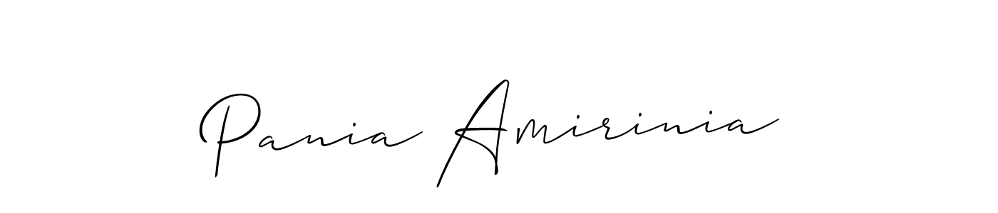 Check out images of Autograph of Pania Amirinia name. Actor Pania Amirinia Signature Style. Allison_Script is a professional sign style online. Pania Amirinia signature style 2 images and pictures png