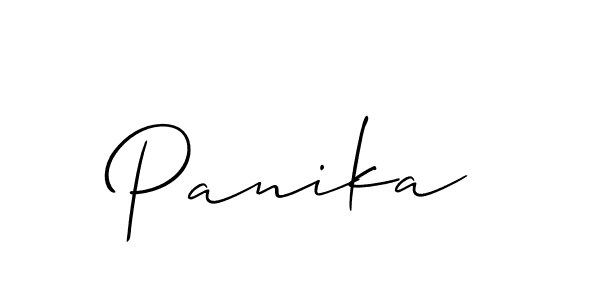 How to Draw Panika signature style? Allison_Script is a latest design signature styles for name Panika. Panika signature style 2 images and pictures png