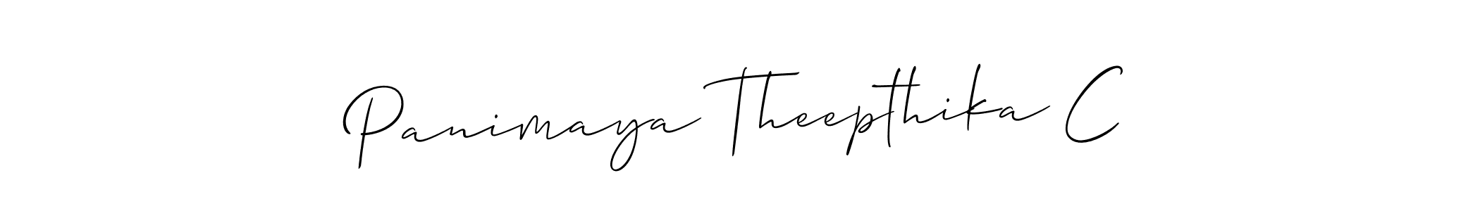 How to make Panimaya Theepthika C signature? Allison_Script is a professional autograph style. Create handwritten signature for Panimaya Theepthika C name. Panimaya Theepthika C signature style 2 images and pictures png