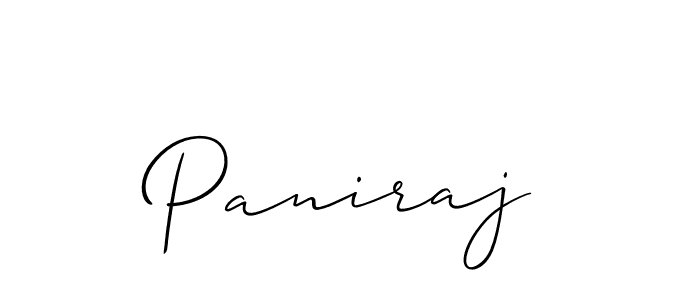 Allison_Script is a professional signature style that is perfect for those who want to add a touch of class to their signature. It is also a great choice for those who want to make their signature more unique. Get Paniraj name to fancy signature for free. Paniraj signature style 2 images and pictures png