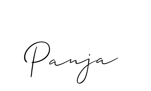 Make a beautiful signature design for name Panja. With this signature (Allison_Script) style, you can create a handwritten signature for free. Panja signature style 2 images and pictures png