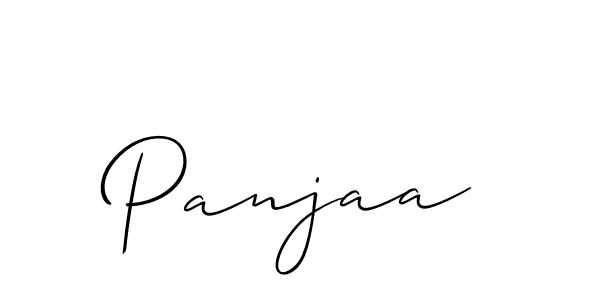 if you are searching for the best signature style for your name Panjaa. so please give up your signature search. here we have designed multiple signature styles  using Allison_Script. Panjaa signature style 2 images and pictures png