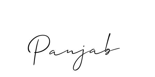 Also we have Panjab name is the best signature style. Create professional handwritten signature collection using Allison_Script autograph style. Panjab signature style 2 images and pictures png