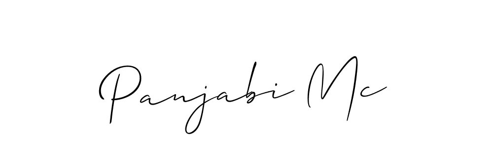 Allison_Script is a professional signature style that is perfect for those who want to add a touch of class to their signature. It is also a great choice for those who want to make their signature more unique. Get Panjabi Mc name to fancy signature for free. Panjabi Mc signature style 2 images and pictures png
