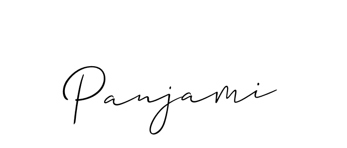 How to make Panjami signature? Allison_Script is a professional autograph style. Create handwritten signature for Panjami name. Panjami signature style 2 images and pictures png