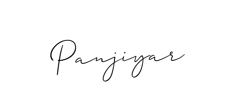 How to make Panjiyar name signature. Use Allison_Script style for creating short signs online. This is the latest handwritten sign. Panjiyar signature style 2 images and pictures png