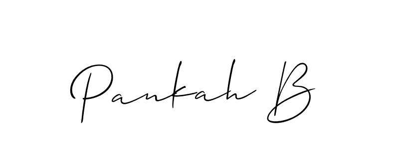 This is the best signature style for the Pankah B name. Also you like these signature font (Allison_Script). Mix name signature. Pankah B signature style 2 images and pictures png