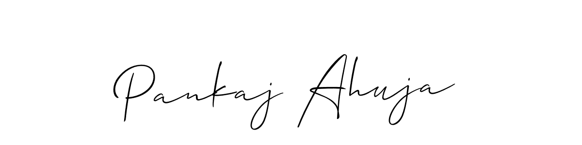 Best and Professional Signature Style for Pankaj Ahuja. Allison_Script Best Signature Style Collection. Pankaj Ahuja signature style 2 images and pictures png