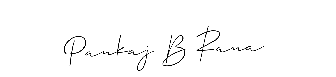 Create a beautiful signature design for name Pankaj B Rana. With this signature (Allison_Script) fonts, you can make a handwritten signature for free. Pankaj B Rana signature style 2 images and pictures png