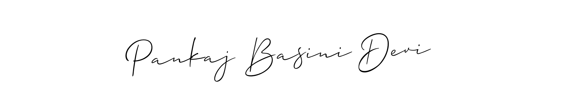 Also we have Pankaj Basini Devi name is the best signature style. Create professional handwritten signature collection using Allison_Script autograph style. Pankaj Basini Devi signature style 2 images and pictures png