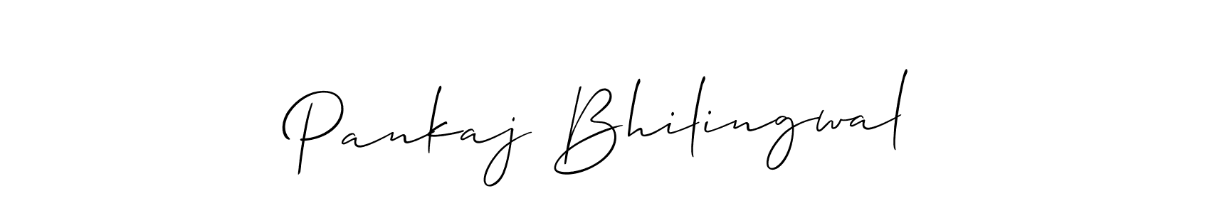 Also we have Pankaj Bhilingwal name is the best signature style. Create professional handwritten signature collection using Allison_Script autograph style. Pankaj Bhilingwal signature style 2 images and pictures png