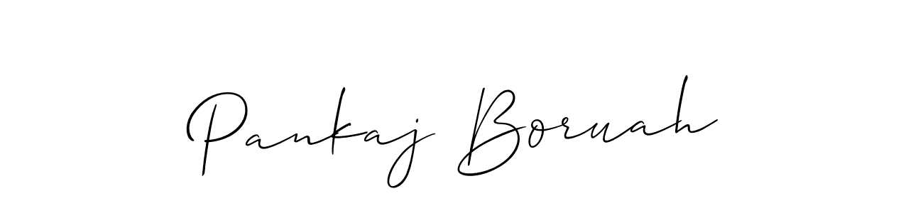 How to make Pankaj Boruah signature? Allison_Script is a professional autograph style. Create handwritten signature for Pankaj Boruah name. Pankaj Boruah signature style 2 images and pictures png