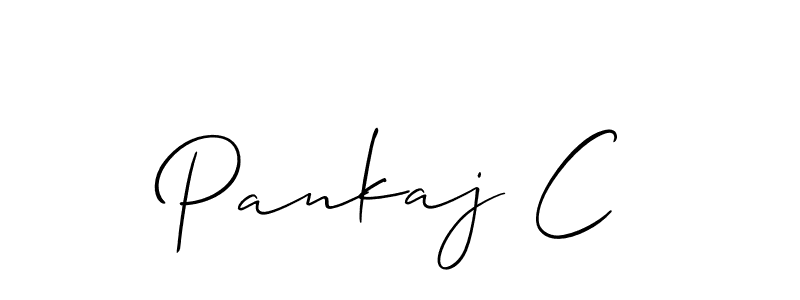 Make a beautiful signature design for name Pankaj C. Use this online signature maker to create a handwritten signature for free. Pankaj C signature style 2 images and pictures png