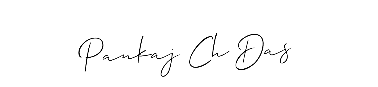 How to make Pankaj Ch Das name signature. Use Allison_Script style for creating short signs online. This is the latest handwritten sign. Pankaj Ch Das signature style 2 images and pictures png