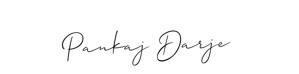 Use a signature maker to create a handwritten signature online. With this signature software, you can design (Allison_Script) your own signature for name Pankaj Darje. Pankaj Darje signature style 2 images and pictures png