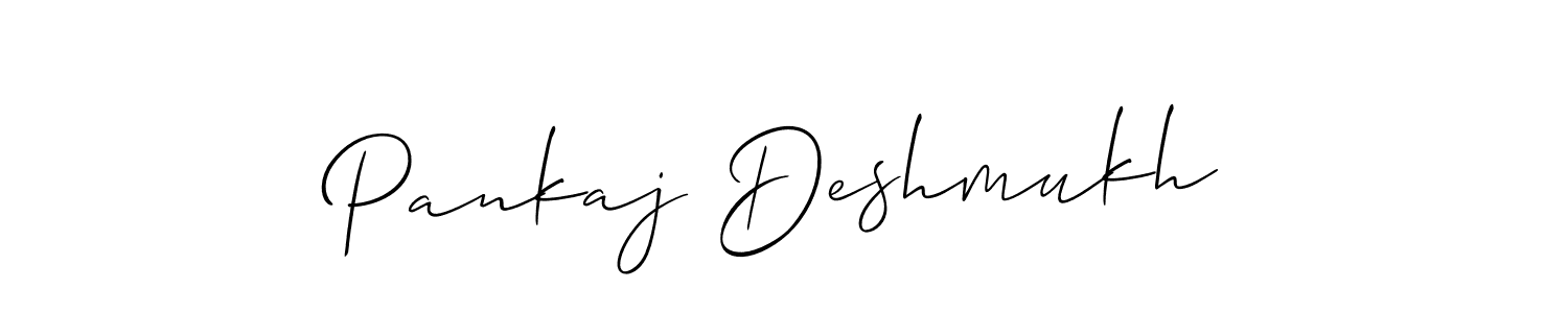 Design your own signature with our free online signature maker. With this signature software, you can create a handwritten (Allison_Script) signature for name Pankaj Deshmukh. Pankaj Deshmukh signature style 2 images and pictures png