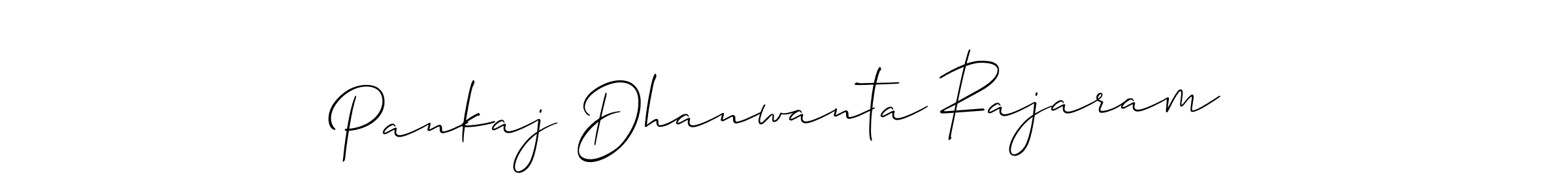 How to make Pankaj Dhanwanta Rajaram signature? Allison_Script is a professional autograph style. Create handwritten signature for Pankaj Dhanwanta Rajaram name. Pankaj Dhanwanta Rajaram signature style 2 images and pictures png