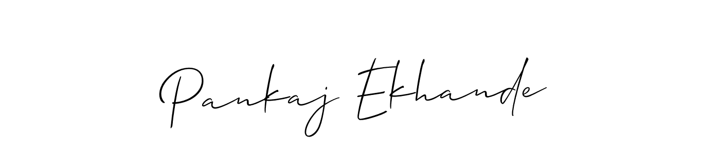 Make a beautiful signature design for name Pankaj Ekhande. With this signature (Allison_Script) style, you can create a handwritten signature for free. Pankaj Ekhande signature style 2 images and pictures png