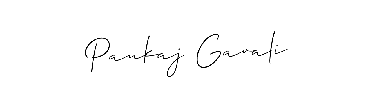 Create a beautiful signature design for name Pankaj Gavali. With this signature (Allison_Script) fonts, you can make a handwritten signature for free. Pankaj Gavali signature style 2 images and pictures png