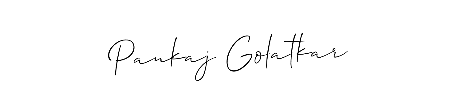 How to Draw Pankaj Golatkar signature style? Allison_Script is a latest design signature styles for name Pankaj Golatkar. Pankaj Golatkar signature style 2 images and pictures png