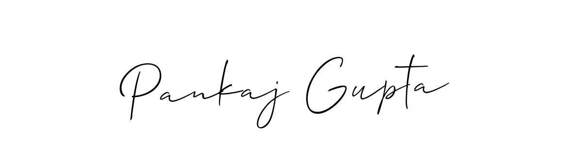 Use a signature maker to create a handwritten signature online. With this signature software, you can design (Allison_Script) your own signature for name Pankaj Gupta. Pankaj Gupta signature style 2 images and pictures png