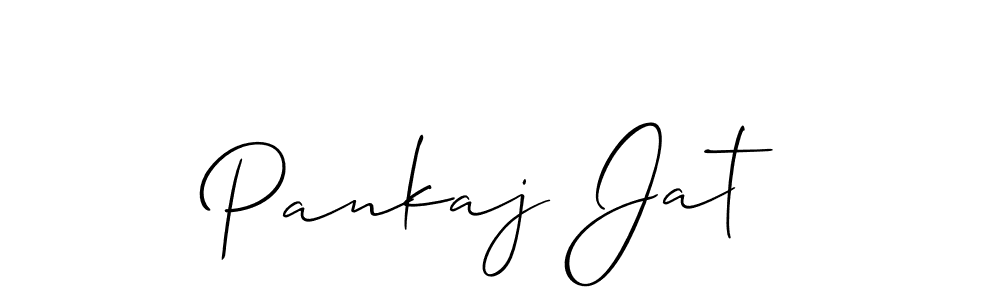 How to make Pankaj Jat signature? Allison_Script is a professional autograph style. Create handwritten signature for Pankaj Jat name. Pankaj Jat signature style 2 images and pictures png