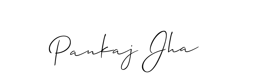 Best and Professional Signature Style for Pankaj Jha. Allison_Script Best Signature Style Collection. Pankaj Jha signature style 2 images and pictures png