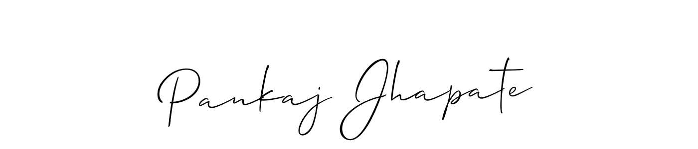 Pankaj Jhapate stylish signature style. Best Handwritten Sign (Allison_Script) for my name. Handwritten Signature Collection Ideas for my name Pankaj Jhapate. Pankaj Jhapate signature style 2 images and pictures png