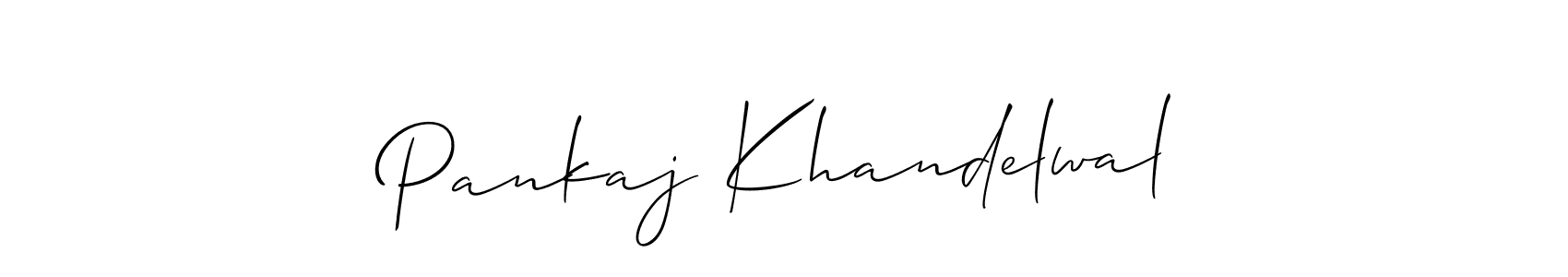 Best and Professional Signature Style for Pankaj Khandelwal. Allison_Script Best Signature Style Collection. Pankaj Khandelwal signature style 2 images and pictures png