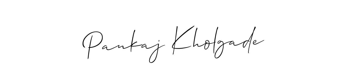 Best and Professional Signature Style for Pankaj Kholgade. Allison_Script Best Signature Style Collection. Pankaj Kholgade signature style 2 images and pictures png