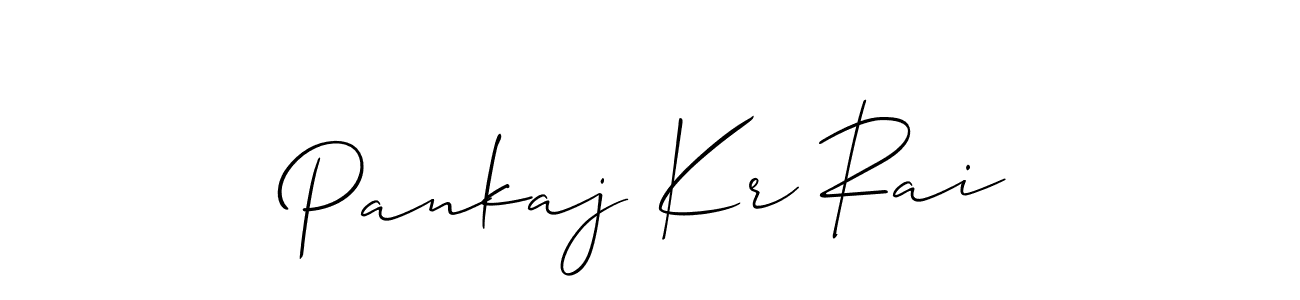 It looks lik you need a new signature style for name Pankaj Kr Rai. Design unique handwritten (Allison_Script) signature with our free signature maker in just a few clicks. Pankaj Kr Rai signature style 2 images and pictures png