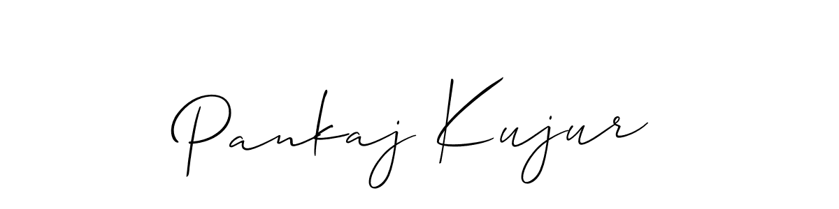 Create a beautiful signature design for name Pankaj Kujur. With this signature (Allison_Script) fonts, you can make a handwritten signature for free. Pankaj Kujur signature style 2 images and pictures png