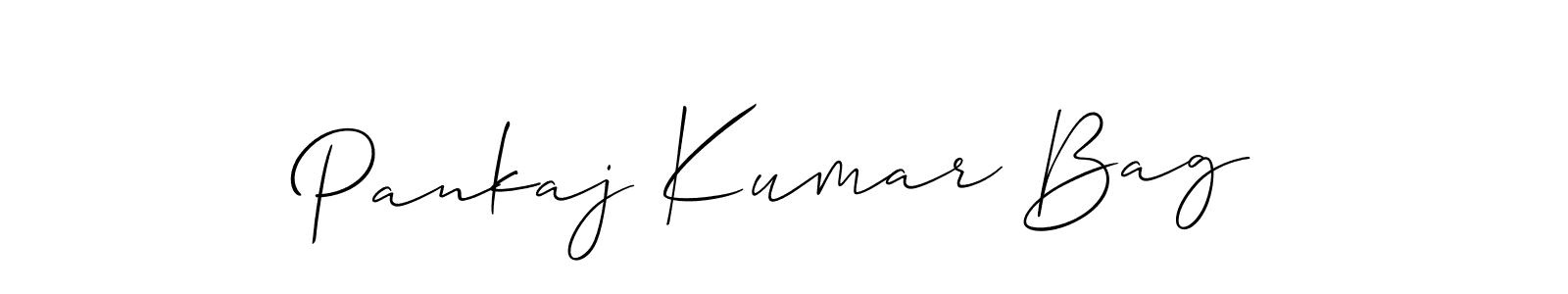 It looks lik you need a new signature style for name Pankaj Kumar Bag. Design unique handwritten (Allison_Script) signature with our free signature maker in just a few clicks. Pankaj Kumar Bag signature style 2 images and pictures png