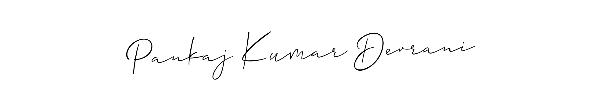 Design your own signature with our free online signature maker. With this signature software, you can create a handwritten (Allison_Script) signature for name Pankaj Kumar Devrani. Pankaj Kumar Devrani signature style 2 images and pictures png