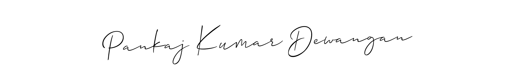 How to make Pankaj Kumar Dewangan signature? Allison_Script is a professional autograph style. Create handwritten signature for Pankaj Kumar Dewangan name. Pankaj Kumar Dewangan signature style 2 images and pictures png