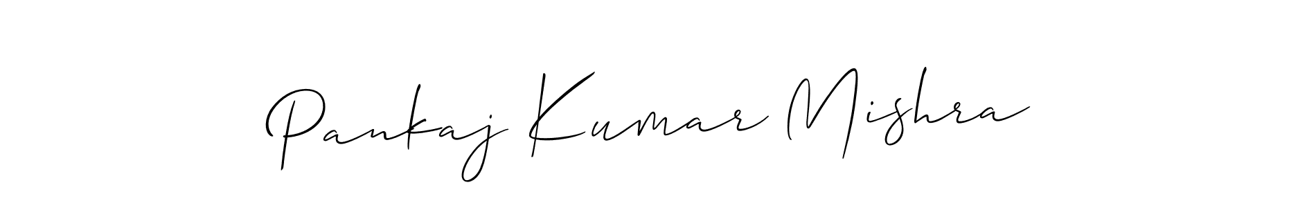 Allison_Script is a professional signature style that is perfect for those who want to add a touch of class to their signature. It is also a great choice for those who want to make their signature more unique. Get Pankaj Kumar Mishra name to fancy signature for free. Pankaj Kumar Mishra signature style 2 images and pictures png