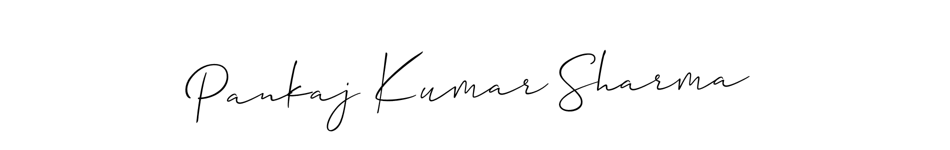 Make a short Pankaj Kumar Sharma signature style. Manage your documents anywhere anytime using Allison_Script. Create and add eSignatures, submit forms, share and send files easily. Pankaj Kumar Sharma signature style 2 images and pictures png