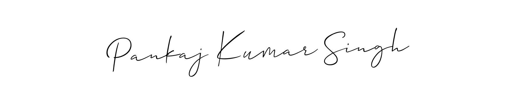Make a beautiful signature design for name Pankaj Kumar Singh. With this signature (Allison_Script) style, you can create a handwritten signature for free. Pankaj Kumar Singh signature style 2 images and pictures png