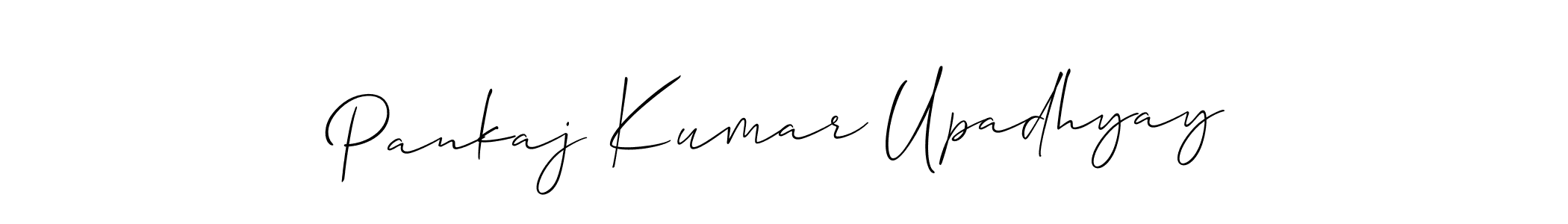 How to Draw Pankaj Kumar Upadhyay signature style? Allison_Script is a latest design signature styles for name Pankaj Kumar Upadhyay. Pankaj Kumar Upadhyay signature style 2 images and pictures png