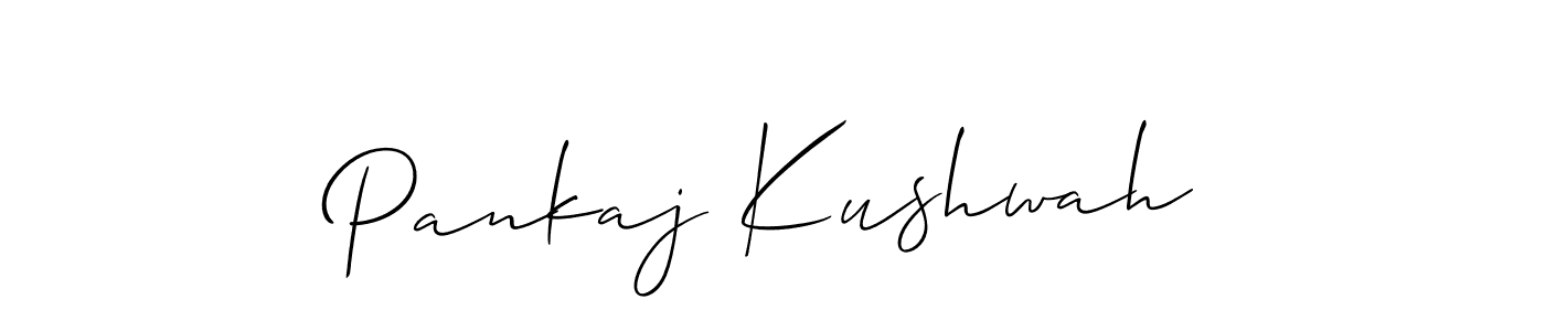 Also we have Pankaj Kushwah name is the best signature style. Create professional handwritten signature collection using Allison_Script autograph style. Pankaj Kushwah signature style 2 images and pictures png