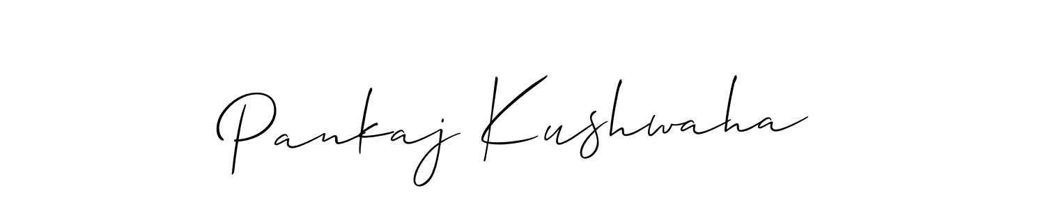 Design your own signature with our free online signature maker. With this signature software, you can create a handwritten (Allison_Script) signature for name Pankaj Kushwaha. Pankaj Kushwaha signature style 2 images and pictures png