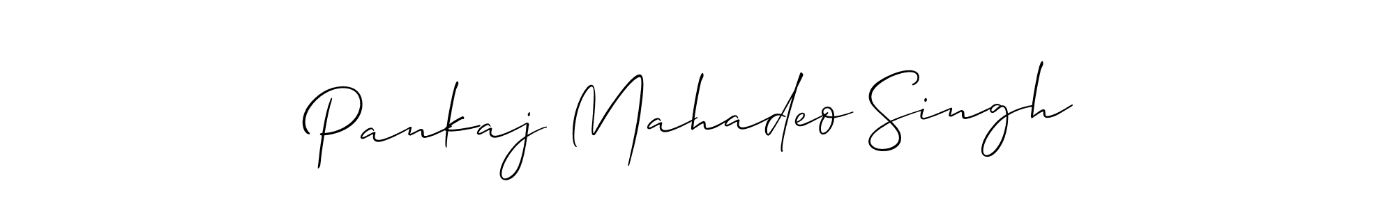 This is the best signature style for the Pankaj Mahadeo Singh name. Also you like these signature font (Allison_Script). Mix name signature. Pankaj Mahadeo Singh signature style 2 images and pictures png