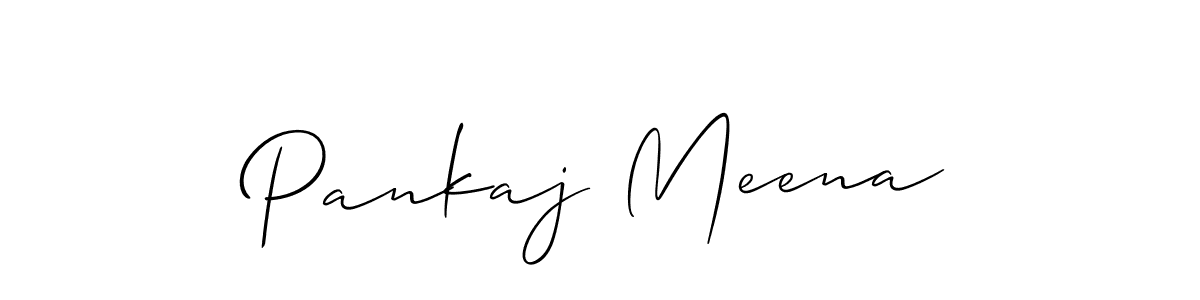 Design your own signature with our free online signature maker. With this signature software, you can create a handwritten (Allison_Script) signature for name Pankaj Meena. Pankaj Meena signature style 2 images and pictures png