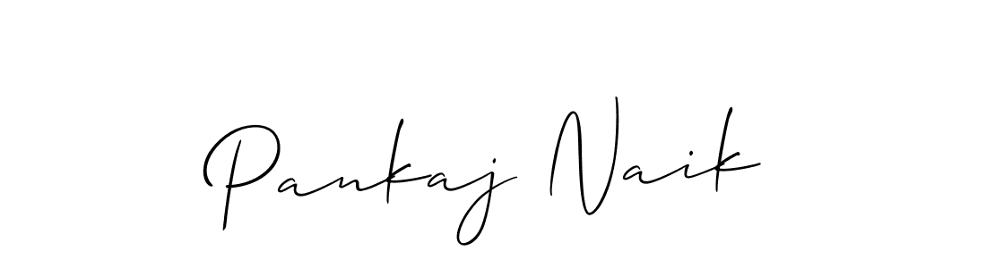 Use a signature maker to create a handwritten signature online. With this signature software, you can design (Allison_Script) your own signature for name Pankaj Naik. Pankaj Naik signature style 2 images and pictures png