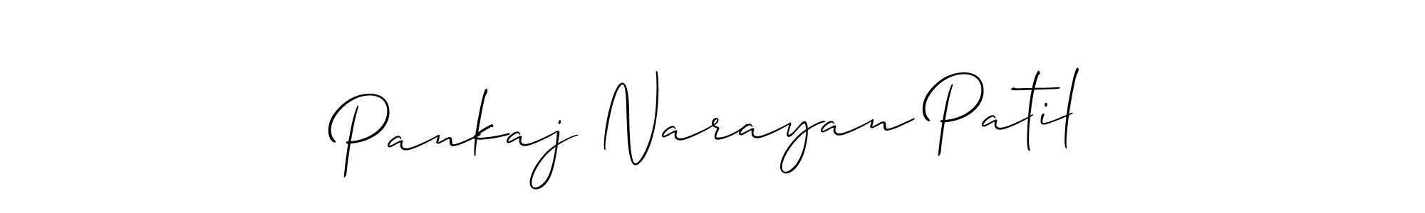 Design your own signature with our free online signature maker. With this signature software, you can create a handwritten (Allison_Script) signature for name Pankaj Narayan Patil. Pankaj Narayan Patil signature style 2 images and pictures png