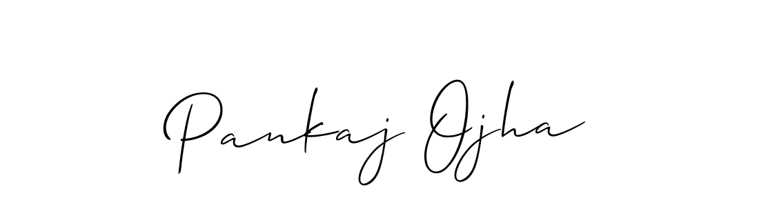 How to make Pankaj Ojha signature? Allison_Script is a professional autograph style. Create handwritten signature for Pankaj Ojha name. Pankaj Ojha signature style 2 images and pictures png