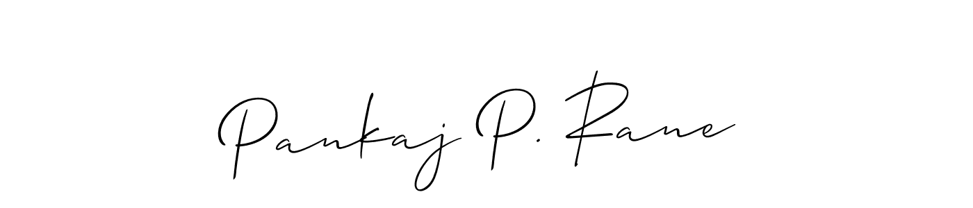 You should practise on your own different ways (Allison_Script) to write your name (Pankaj P. Rane) in signature. don't let someone else do it for you. Pankaj P. Rane signature style 2 images and pictures png