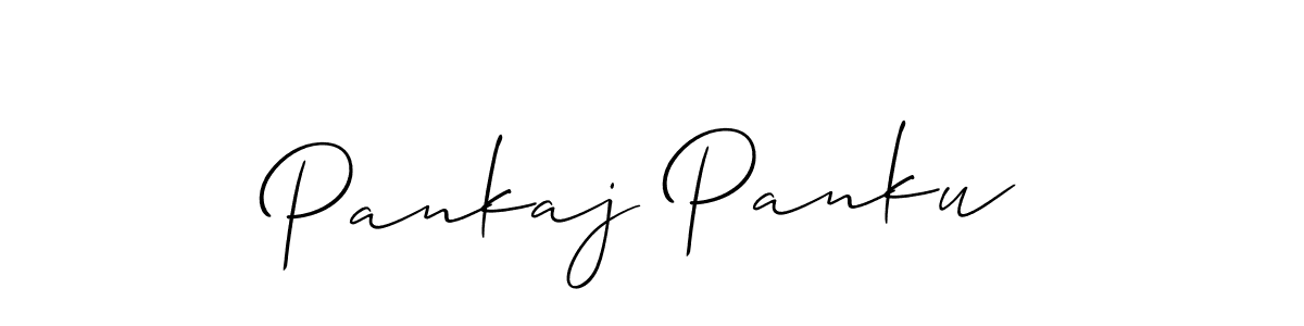 How to Draw Pankaj Panku signature style? Allison_Script is a latest design signature styles for name Pankaj Panku. Pankaj Panku signature style 2 images and pictures png